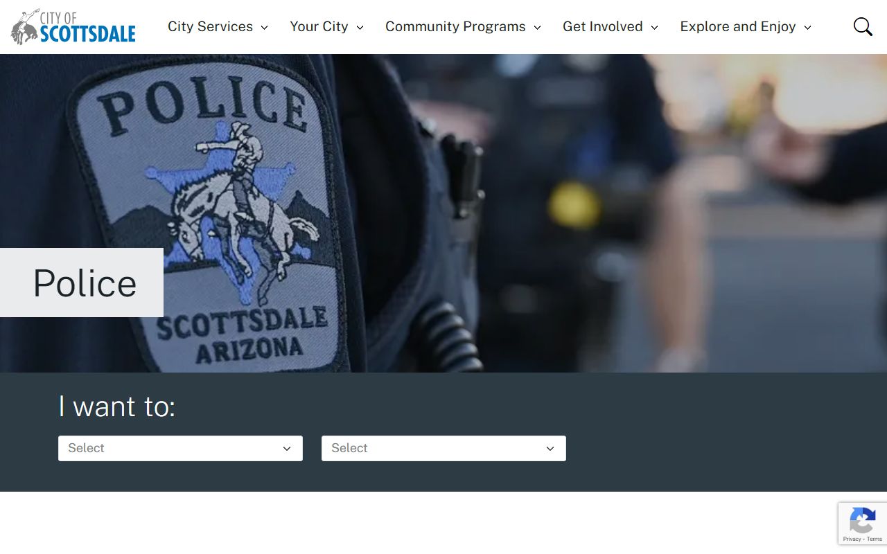 Scottsdale Police Department website